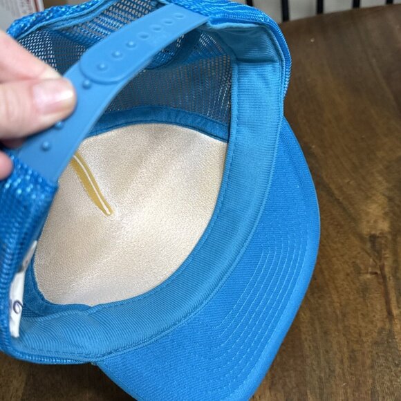 VINTAGE OTTO Montana Big Sky Country Snapback Mesh Hat Blue White Adjustable - Picture 6 of 9